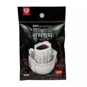 하니 핸드드립 커피필터 15매 일회용 커피 여과지 커피필터