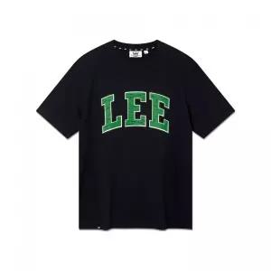 LEE 컬리지 로고 반팔 티셔츠 네이비