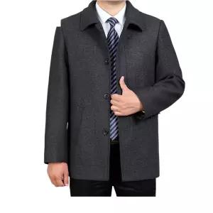 울반코트 핸드메이드반코트 더블 칼라넥 오버핏 하프 수리울 기본