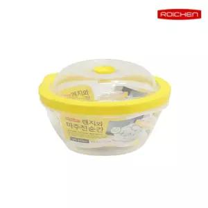 로이첸 전자렌지용기 밀폐용기 원형 (930ml) 보관용기