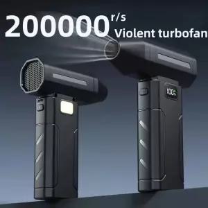 엔진브로워 터보 제트 팬 전기 에어 더스터 휴대용 200000RPM 청소 블로워 차량용 제설 4단계 C 충전