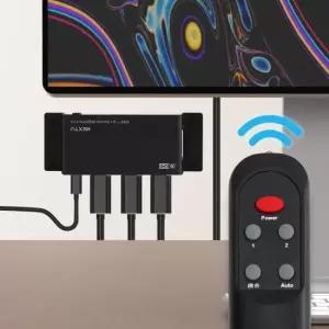 4KHDMI분배기 월마운트 자동전환 리모컨조작 2x1 HDMI2.1분배기 8K