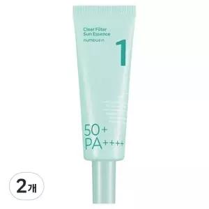 넘버즈인 1번 청초 진정맑은 물막선크림 SPF50 PA 50ml 2개 주전부리 포차 주전부리.과자 간식 육포 안주