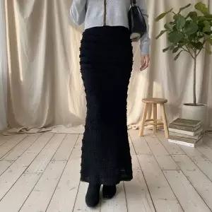[다잇템]여성 러블리 레이스 뒷트임 머메이드 롱스커트 치마