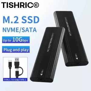 TISHRIC SSD M2 하드 게임호환 NGFF MB+M 외장형 단일이중 드라이브 인클로