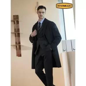 [INTERMEZZO] 울캐시미어 덕다운 코트 블랙 IMFFMCT107_P415422418