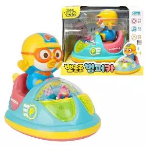 뽀로로 범퍼카 자동동작 해리 OST 동요 자동차 미니카 작동완구 캐릭터 선물