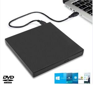 CD롬 플레이어 외장형 CDRW 드라이브라이터 CD USB PC용 DVD 노트북 버너 휴대용 드라이브 DVDRW