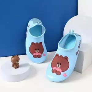 [보리보리/프리프리스 슈즈]미니브라운앤프렌즈 하트 워터슈즈(브라운)
