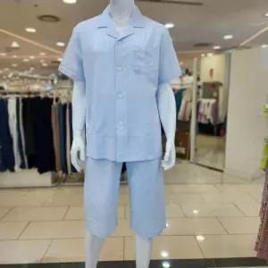 [비비안]산뜻하게 입을수있는 엠보싱순면남성반팔반바지 잠옷MP8853B_BP
