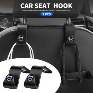 호환 볼보 R디자인 폴스타 AWD V50 S60 XC60 S40 XC40 XC90 V60 S80 S90용 자동차 시트 헤드레스트 자동차 뒷좌석 걸이 액세서리