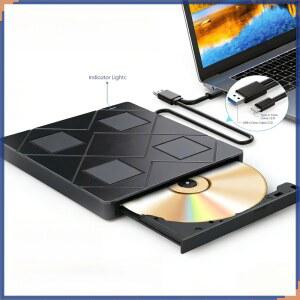 CD롬 플레이어 IN 휴대용 외장 CDDVD 드라이브 2개 DVD 버너 CD 데스크탑 USB 노트북 슬롯 TFSD PC용 카드 포트 RW