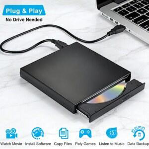 CD롬 플레이어 외장형 CDDVD 드라이브 USB 디스크 데스크탑 컴퓨터용 버너 CDRW PC 노트북 DVDROM