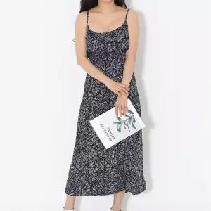 옷자락 [시즌오프]플라워 나뭇잎 끈나시 프릴 뷔스티에 롱원피스_5
