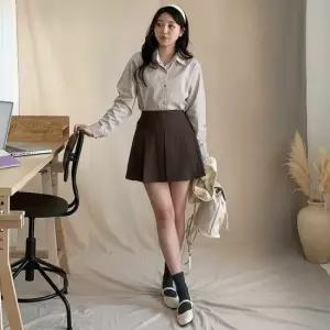 [다잇템] 여성용 아코디언 캐쥬얼 백밴딩 치마바지