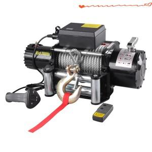 12V/24V 13500lbs 자동차 윈치 전동 리모컨 키트 4x4 크레인 오프로드