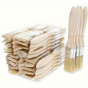 10pcs 20pcs 강모 페인트 브러시 플랫 예술 세공 Gesso 그림  광택에 적합