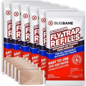 트랩 미끼 리필 6x30g 재사용 가능한 모든 야외 파리 트랩을 위한 천연 6pa