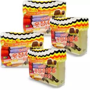 우리집 옷장이불을 지켜줘 숯 탈취겔 탈취제 옷장이불장용 250g 4개