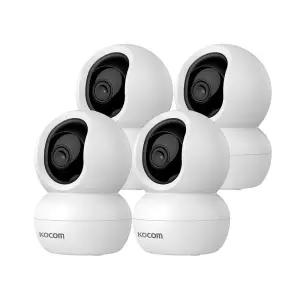코콤 KTC-Z30 홈캠 4팩 300만화소 가정용 AI 원격감시 홈카메라 CCTV 세트