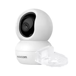 코콤 KTC-Z30 홈캠+투명 무타공 거치대 300만화소 국산서버 가정용 CCTV 세트