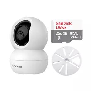 코콤 KTC-Z30 홈캠+256GB+원판 브라켓 300만화소 국산서버 펫캠 세트