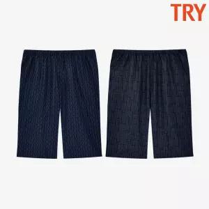[트라이]트라이 남자여름파자마 냉감잠옷바지 편한 시원한 쾌적한 7부 홈웨어 쿨 하의 선물