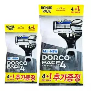 도루코 페이스 포 4 휴대용 면도기 일회용 5개입 2개