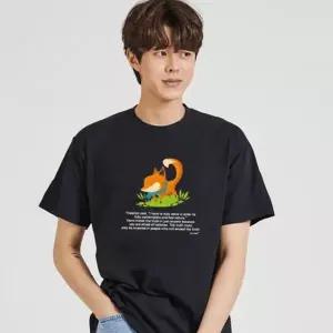 키밍 여우 커플시밀러룩 얇은반팔 오버핏