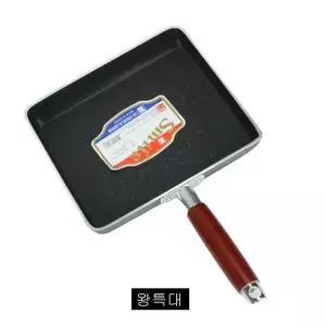 ksr 나무손잡이 사각 후라이팬 왕특대 WFJNE25