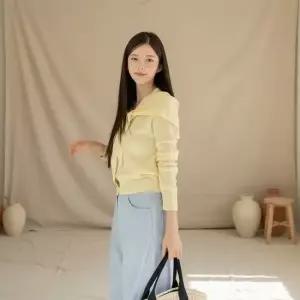 옷자락 여성용 기본 숄 가디건 세트 판초 망토 셋업