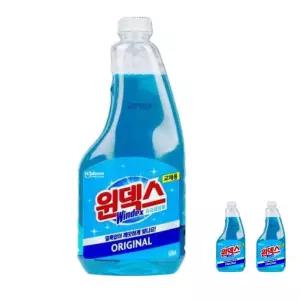 윈덱스 유리세정제 오리지날 교체용 리필용 500ml 3개