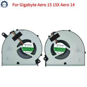노트북쿨링팬 쿨러 기가바이트 GIGABYTE 에어로 15 15X 14 교체 노트북 RP64W RP65W용 MELCO