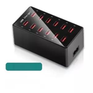핸드폰충전기 업소용 C타입 60W 12구 편의점 업소용멀티충전기 블랙