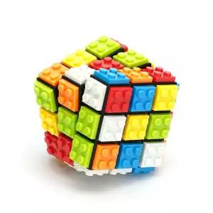 3D 매직 퍼즐 큐브 3x3x3 DIY 피젯 장난감 블록 스트레스 해소 감각 ADHD 교육용 게임 (/)