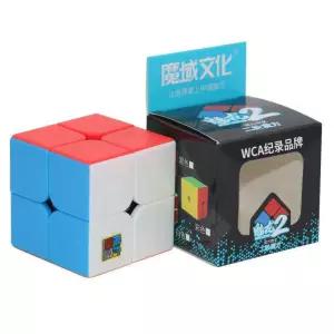 ECube MoYu Meilong 2 2x2x2 매직 네오 큐브 스티커없는 스피드 퍼즐 선물 성인 교육 완구