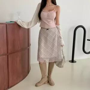 여성 여름 기본 그물 볼레로 카디건