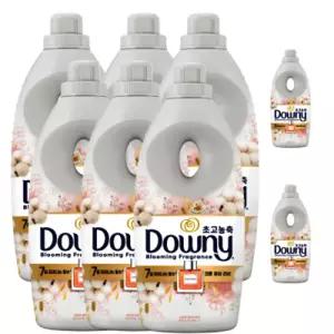다우니 고농축 섬유유연제 코튼 퓨어러브 1L 6개+400mL 증정(향 랜덤)