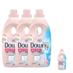 다우니 고농축 섬유유연제 플로럴 프레시 1L 3개+200ml(향랜덤)