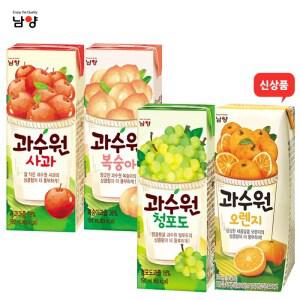 남양유업 과수원190ml 오렌지8팩+청포도8팩/총16팩/주스/과즙음료/무료배송