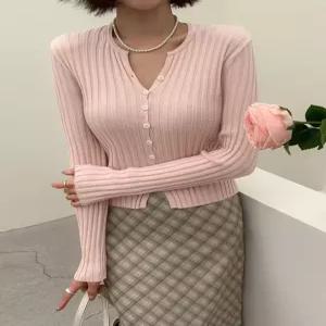 [다바걸]페일슬릿넥골지가디건