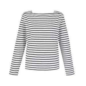 [숲][SOUP] 스퀘어넥 스트라이프 티셔츠 (SZ3LT30)