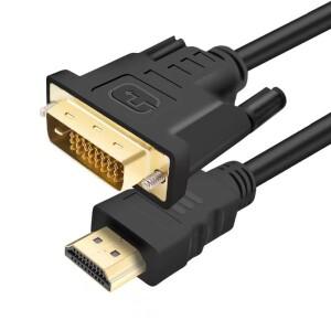 HDMI to DVI 어댑터 변환 HD 케이블 고화질 TV 컴퓨터 모니터 프로젝터 Ps3/4 연결 1m 1.5m 2m 3M 호환 5m