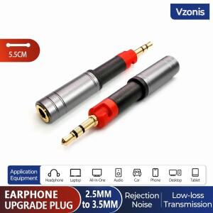 잭2.5mm - 남성-여성 오디오 밸런스드 어댑터 (ATH M50X 커넥터용  SENNHEISER HD518 558 595 599 호환)