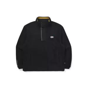 [코닥][공식][POLARTEC] 플리스 스탠넥 반집업 맨투맨 BLACK