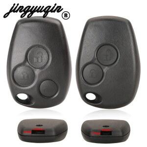 호환 Jingyuqin 2/3 버튼 Renault Modus Clio 3 Twingo Kangoo 2 Fob 용 원격 자동차 키 쉘 커버 케이스 스타일링