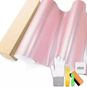 벚꽃 핑크 매트 메탈릭 새틴 펄 비닐 랩 필름 자동차 그래픽 데칼 시커 DIY 1.6FTX5FT