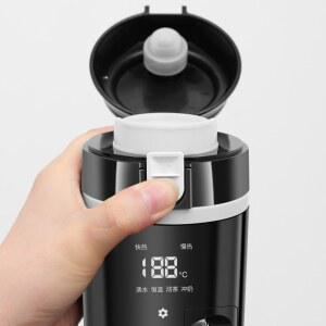 호환 12V/24V 스마트 온도 조절 차량용 보온병, 스마트 머그, 디지털 LCD 디스플레이, 스테인리스 스틸 500ML 보온컵