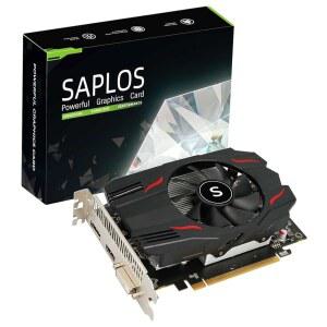 SAPLOS Radeon RX 550 그래픽 카드 4GB GDDR5 128비트 디스플레이포트 DVI-D HDMI ITX 디자인 PC 비디오 게이밍 4K 출력 컴퓨터 GPU DirectX 12