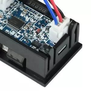 DC 0-100V 10A 50A 100A 볼트미터 암페어미터 LED 듀얼 디지털 볼트 미터 100A